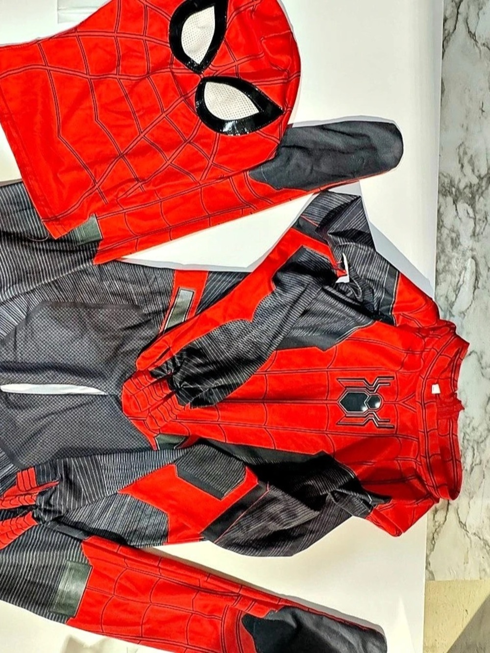 Spider-Man Superhero Costume Red & Black Like New